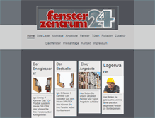 Tablet Screenshot of fensterzentrum24.de